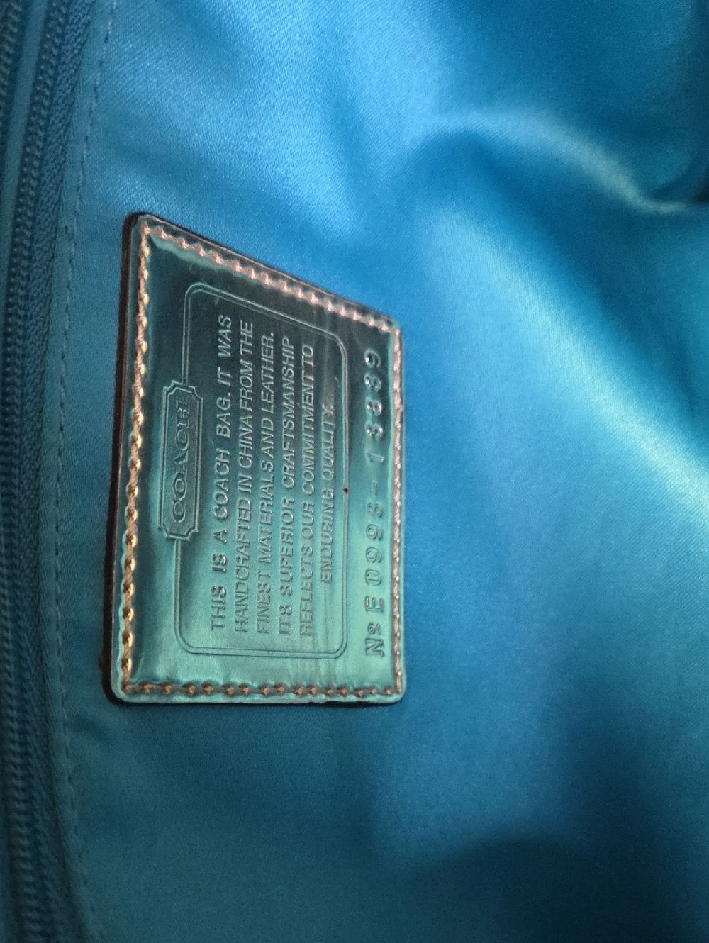 Coach Multicolor Signature Tote Bag with Gold Trim - Picture 7 of 7